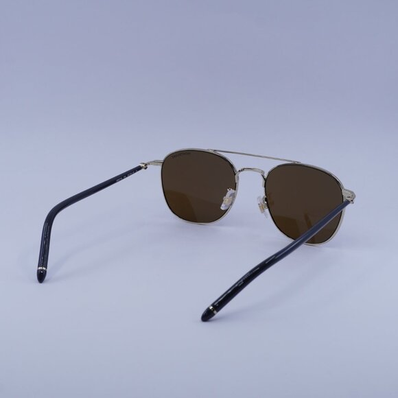 Montblanc MB0271S 009 Sunglasses Gold Square Frame, Brown Lenses - Picture 8 of 10